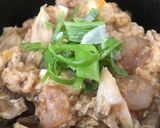 揚げない！エビと舞茸の天とじ丼作り方3写真