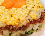 ちらし寿司ケーキ♡レンジそぼろごはん♡作り方14写真