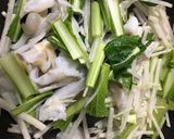 イカゲソと小松菜と大根の肝醤油炒め作り方6写真