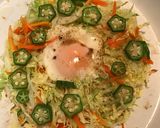 キャベツたっぷり巣籠もり玉子ラーメン作り方3写真