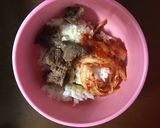 牛めし（牛スジの卵かけご飯）作り方5写真