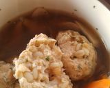 もち麦入り鶏団子スープ作り方4写真