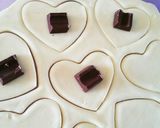 簡単‼サックリ♪ハートチョコパイ❤作り方2写真