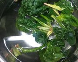 寒じめほうれん草のバター炒め作り方1写真