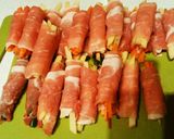 焼肉のタレで！簡単野菜の肉巻き♪作り方3写真