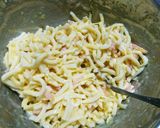 チーズ入り☆焼きうどん☆作り方2写真