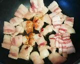 塩蔵昆布(若しくはわかめ)の豚バラ炒め作り方3写真