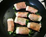 超簡単♡春菊の豚肉巻き♪作り方3写真
