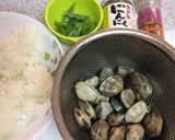 アサリのガーリック炒めご飯作り方1写真