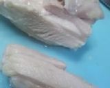 炊飯器で１２時間保温した鶏、箸で千切って作り方4写真