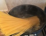 オイルサーディンの和風パスタ作り方3写真