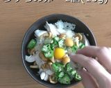 腎臓病にも 鶏ささみ月見おろしなめこ丼作り方9写真