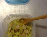 お弁当☆簡単キャベツウィンナーカレーマヨ作り方3写真