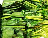 鶏がらで簡単！ほうれん草としめじの卵炒め作り方1写真