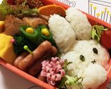 スナップえんどうを可愛く♪キャラ弁に〜♪作り方11写真