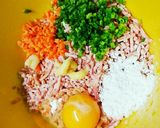 我が家の鶏だんご★作り方1写真