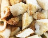 竹輪と笹かまの煮物☆お弁当作り方3写真