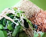 さっぱり【小松菜と干しエビのごまポン酢】作り方4写真