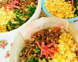 食感が楽しい三色丼♥作り方6写真