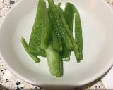 レンジで5分♪簡単*ピーマンの塩きんぴら作り方1写真