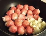 丸ごと新じゃがの肉巻きトマト煮作り方7写真