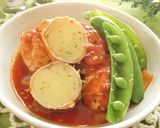 丸ごと新じゃがの肉巻きトマト煮作り方16写真