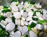 海老芋と深ねぎの豆乳グラタン作り方3写真