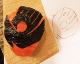 キュウレンジャー　キャラ弁シシレッド！作り方5写真