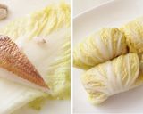 【ホシサン白だし】レンコ鯛の白菜包み♪作り方6写真