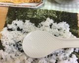 巻き簾なしで海苔巻き〜(o˘◡˘o)♡作り方17写真