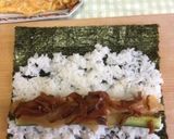 巻き簾なしで海苔巻き〜(o˘◡˘o)♡作り方19写真