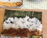 巻き簾なしで海苔巻き〜(o˘◡˘o)♡作り方20写真