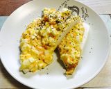 ふっわふわはんぺんタマゴトースト(^^)作り方5写真