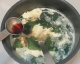 ☆玉ねぎとワカメと卵の中華スープ☆作り方6写真
