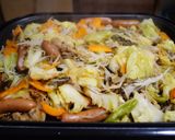 ホットプレートで！豚味噌キャベツ作り方5写真