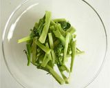 ブロッコリーの茎の味噌炒め作り方1写真