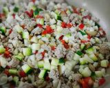 ◆ピリ辛肉味噌とパリパリ春雨の野菜包み♪作り方5写真