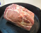 鉄のフライパンで焼く厚切りポークソテー作り方3写真
