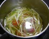 簡単！さっぱり水菜のスープ作り方1写真