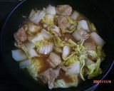 鶏肉と白菜の甘味噌煮♪作り方3写真