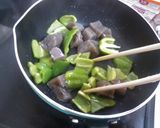 ピーマンとこんにゃくのひき肉あんかけ作り方3写真