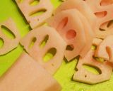 新ごぼうとレンコンのペペロンチーノ風炒め作り方1写真