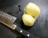 お弁当!ポテトサラダの揚げないコロッケ作り方1写真
