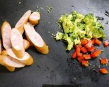 お弁当！レンジで簡単ウィンナーエッグ作り方1写真