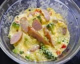 お弁当！レンジで簡単ウィンナーエッグ作り方3写真