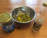 ピクルスとベーコンの豆サラダ作り方1写真