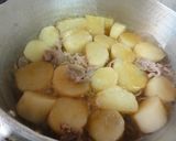 ＊長芋と豚こまの煮物＊作り方3写真