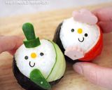 キャラ弁＊簡単♪真ん丸おにぎりひな祭り弁作り方6写真
