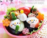 キャラ弁＊簡単♪真ん丸おにぎりひな祭り弁作り方7写真