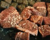 素敵〜☆牛肉と蒟蒻のサイコロステーキ♪作り方8写真